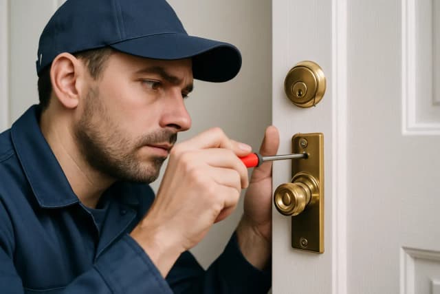 Installation serrure